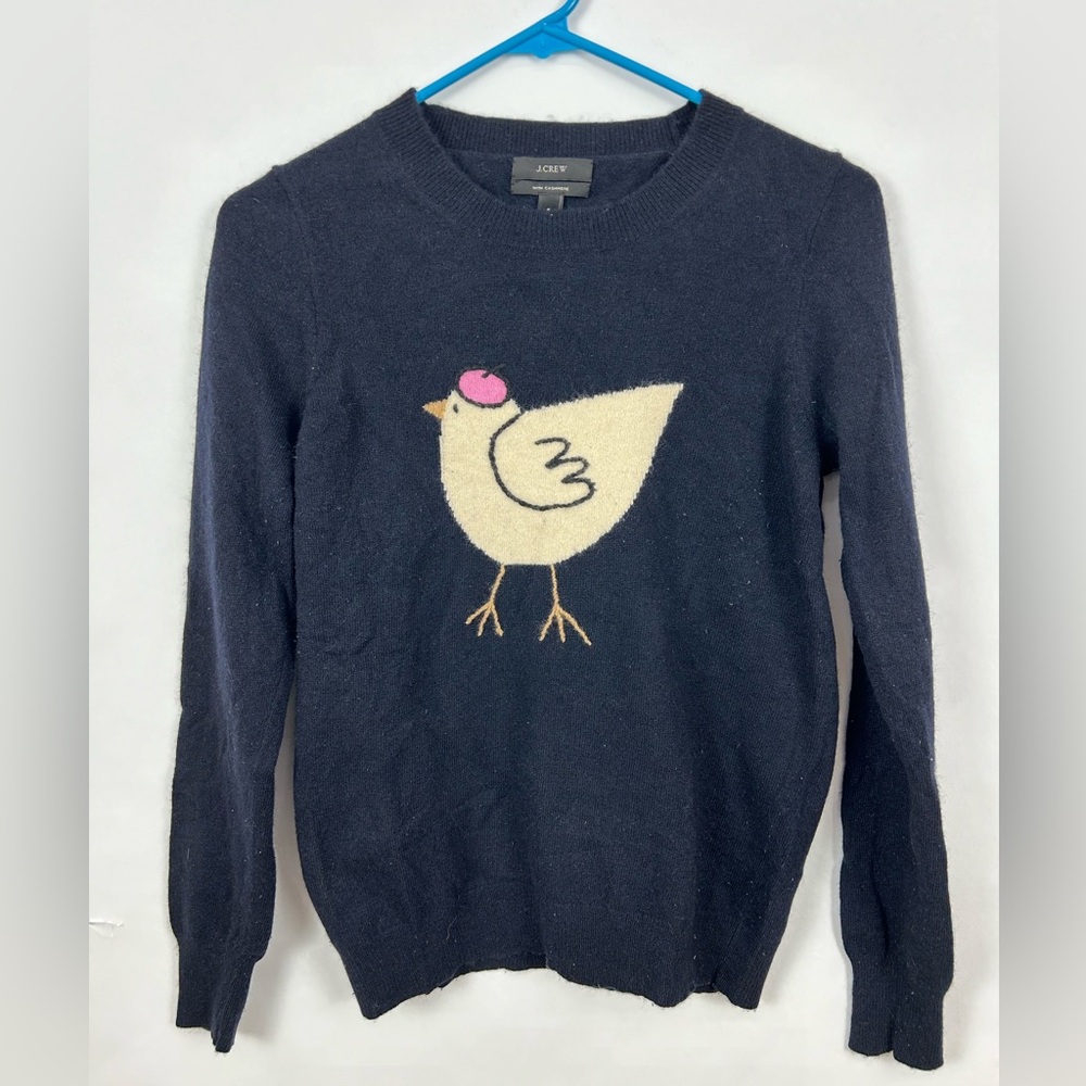 J. Crew | “French Hen” cashmere blend crewneck sweater - women’s size s